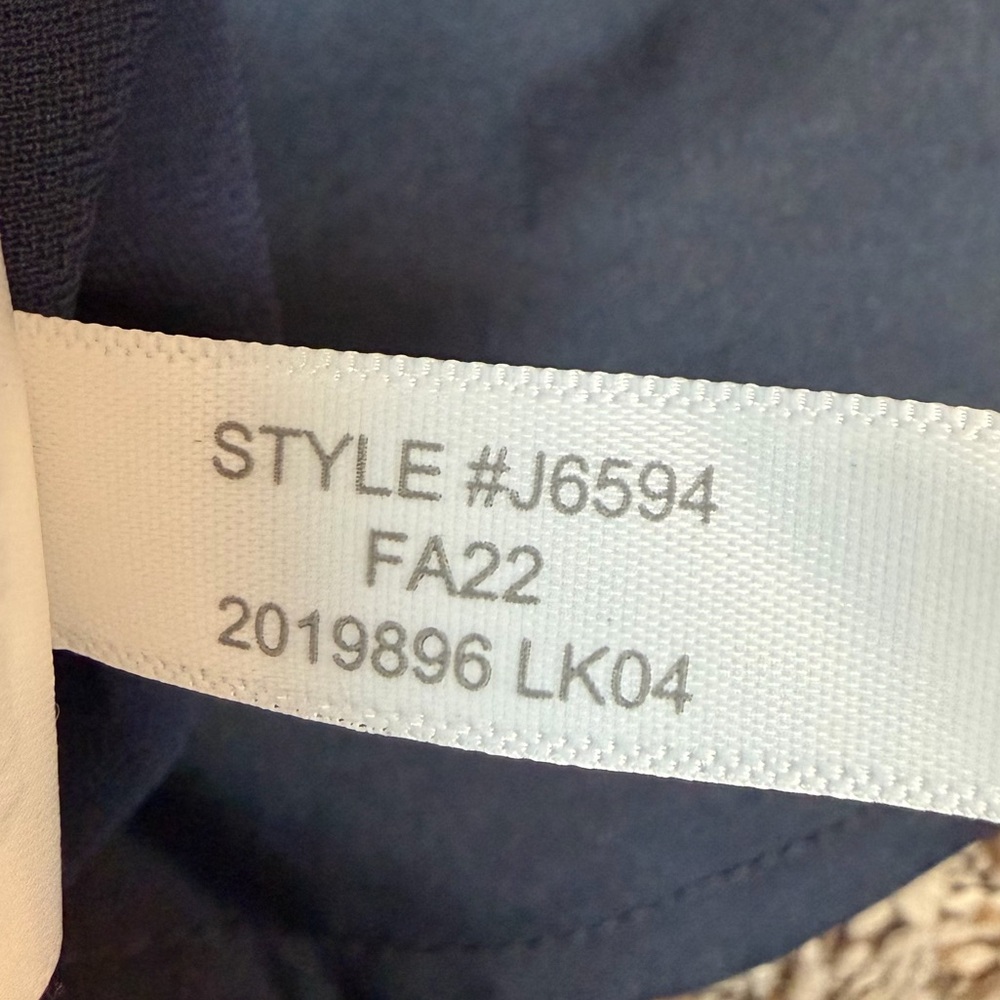 J. Crew Factory Jamie Pant with Elastic Waist Navy Blue Size 12 - Picture 12 of 14